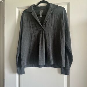 Lou & Grey Gray Blouse